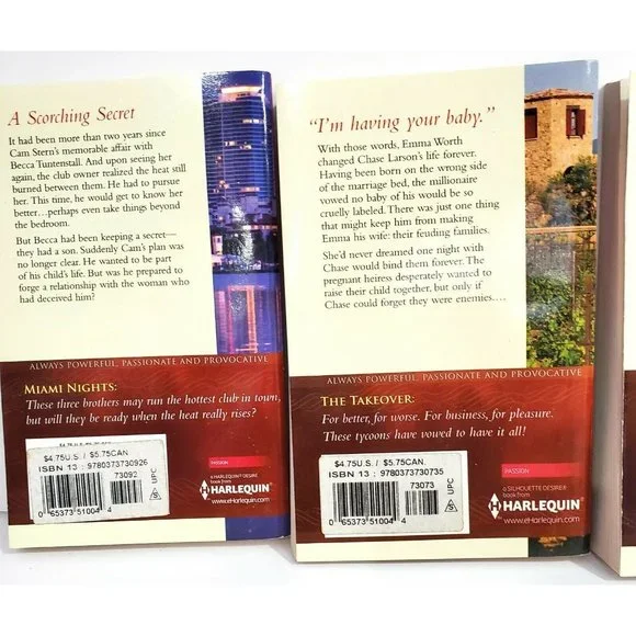 HARLEQUIN DESIRE Romance Novels Lot of 8 books Dante Legacy Kings Miami Nights + - Picture 4 of 7